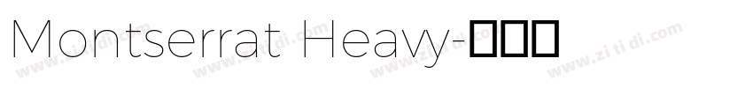 Montserrat Heavy字体转换